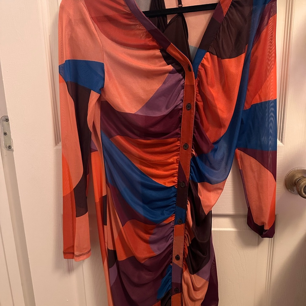 BOLD elements Colorful Long Sleeve Dress